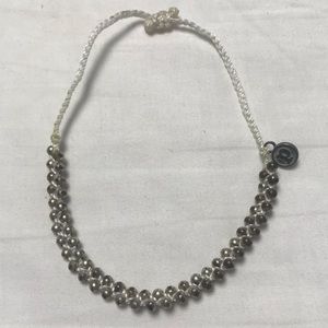 White With Silver Beads Pura Vida Bracelet